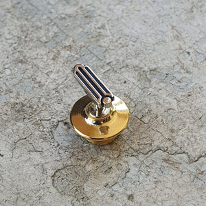 Masonic Plumb Sterling Silver Lapel Pin