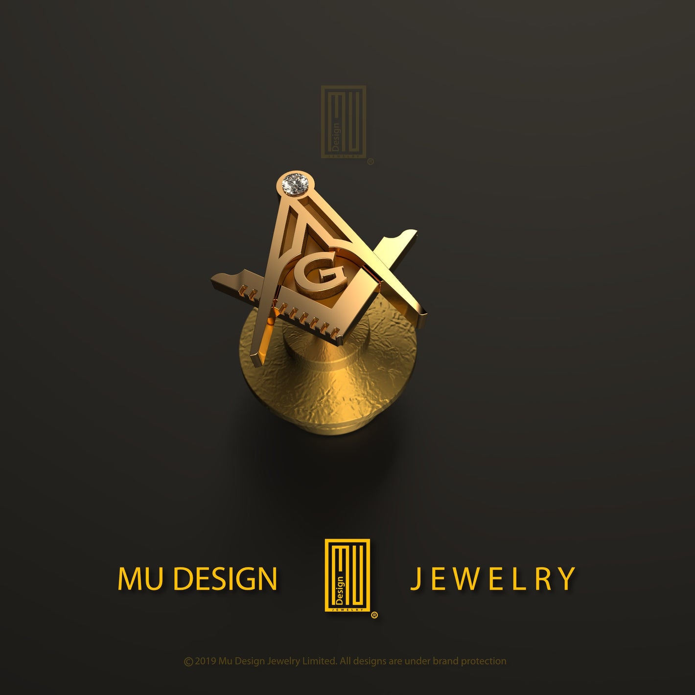 Master Degree Lapel Pin Silver or Gold