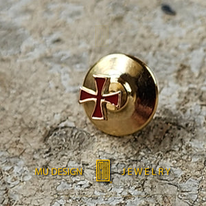 Knights of Templar Cross Lapel Pin