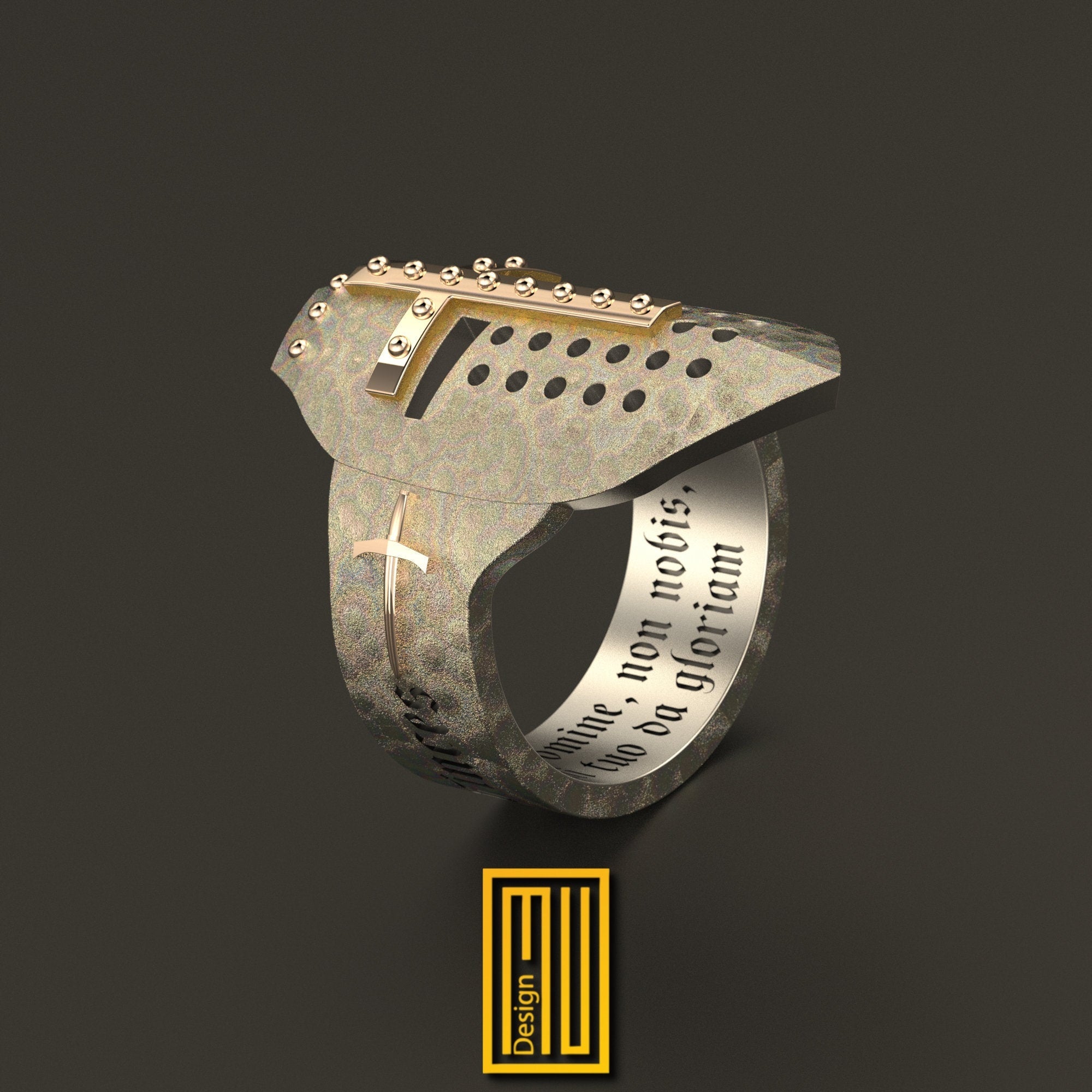 Knights Templar helmet ring