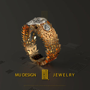 Custom Design Masonic Female Ring