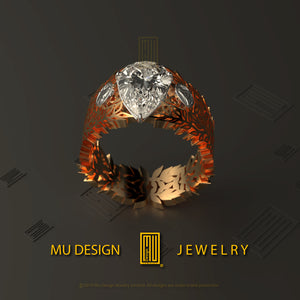 Custom Design Masonic Female Ring