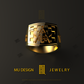 Custom design ring S&C with skull