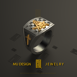 Custom design ring S&C with skull
