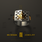 Custom design ring S&C with skull