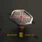 St Andrew's Cross Shield Lapel Pin