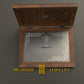 Silver plaque with special design wooden box