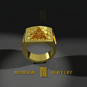 Custom design ring S&C with skull