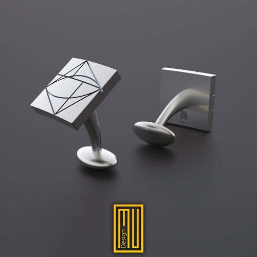 Masonic Cufflinks for Past Master - Handmade Design, Masonic Gift, Unique Gift