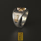 Band Style Ring With Skull On S&C