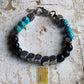 Masonic Bracelet Solid Sterling Silver and Black Onyx