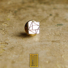 Past Master Lapel Pin - 925k Sterling Silver - Handmade Jewelry, Masonic Design, Mystic, Aesthetic and Esoteric Gift