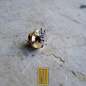 Master Degree Acacia Lapel Pin Sterling Silver or Gold
