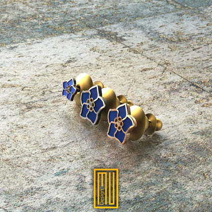 Forget Me not Lapel Pin with Enamel