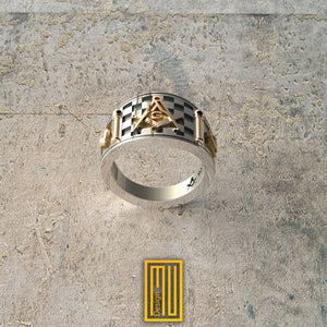 Ring with Mystic Shrine Scimitar