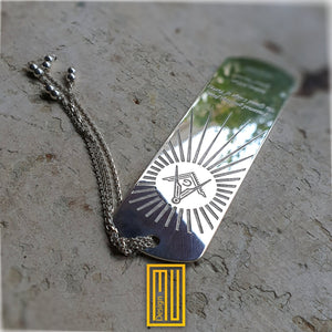 Masonic Bookmark Sterling Silver