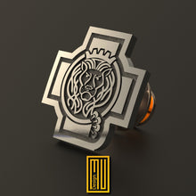 The Lion of Judah Lapel Pin - Handmade Jewelry, Masonic Design, Solid and Sterling Silver