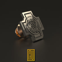 The Lion of Judah Lapel Pin - Handmade Jewelry, Masonic Design, Solid and Sterling Silver