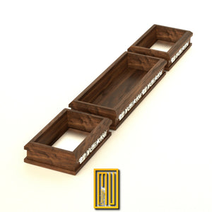 Masonic Desktop Accessories Iroko Wood and Sterling Silver