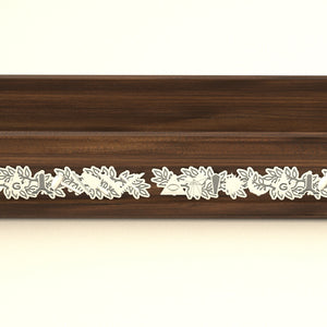 Masonic Desktop Accessories Iroko Wood and 925K Sterling Silver - Custom Design, Handmade Accessories