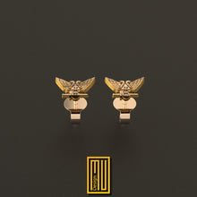 Scottish Rite 32nd Degree Earring 14k-18k or 925k Sterling Silver Single or Set - Handmade Design, Custom and Unique Gift