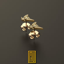 Scottish Rite 32nd Degree Earring 14k-18k or 925k Sterling Silver Single or Set - Handmade Design, Custom and Unique Gift