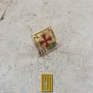 Knights of Templar Lapel Pin - Handmade Design, Masonic Jewelry, Mystic Gift