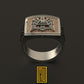 Ring for Scottish Rite 32nd Degree with Golden Eagle Wings Down and Alchimist Symbols