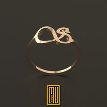 Custom Letter Ring with 14k Gold or Sterling Silver - Personalized Name Ring, Initial Ring, Promise Ring - Handmade Women's Jewelry