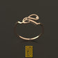 Custom Letter Ring with 14k Gold