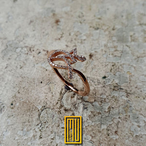 Personalized Letter Ring with 14k Gold