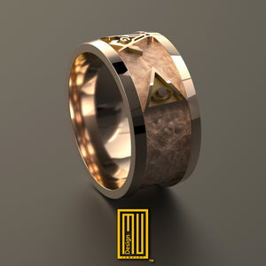 Ring with Masonic Tools
