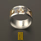 Ring with Masonic Tools