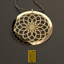 The Flower of Life Pendant Gold and Sterling Silver - Personalized Gift and Handmade Jewelry