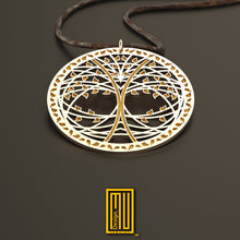 The Tree of Life Pendant 925K Sterling Silver - Handmade Jewelry, Masonic Design