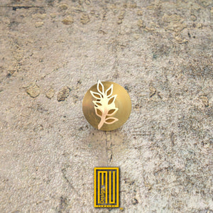 Master Degree Acacia Lapel Pin 925k Sterling Silver or Gold - Masonic Design, Handmade Men's Jewelry and Mystic Gift