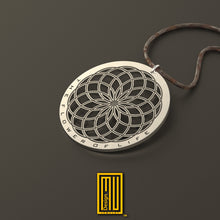 The Flower of Life Pendant Gold and Sterling Silver - Personalized Gift and Handmade Jewelry