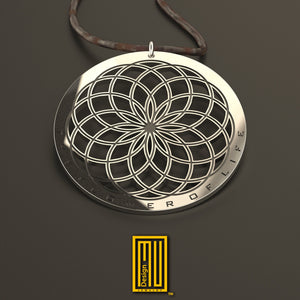The Flower of Life Pendant Gold and Sterling Silver