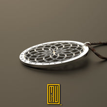The Flower of Life Pendant Gold and Sterling Silver - Personalized Gift and Handmade Jewelry