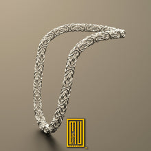 King Style Chain 925K Sterling Silver - Handmade Jewelry, Masonic Gift