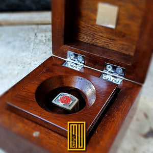 Gift Box for Cufflinks, Earrings Set and Ring -  Handmade Accessory, Unique Gift