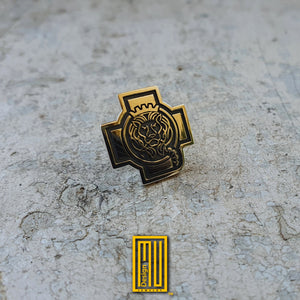 The Lion of Judah Lapel Pin - Handmade Jewelry, Masonic Design, Solid and Sterling Silver