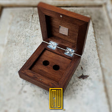 Gift Box for Cufflinks, Earrings Set and Ring -  Handmade Accessory, Unique Gift