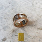 Ring with Acacia Symbols 18k White gold and Rose Gold