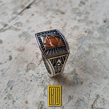 Past Master Ring 14k Gold 925k Sterling Silver - Handmade Jewelry - Masonic Ring - Handmade Unique Esoteric Jewelry - Men's Jewelry