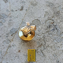 Past Master Lapel Pin 925k Sterling Silver, Handmade Jewelry, Masonic Design and Unique Gift