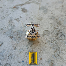 Master Mason Lapel Pin with G 925k Sterling Silver - Handmade Jewelry, Fathers Day Gift, Fathers Day Jewelry
