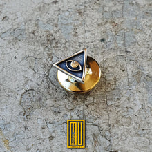 Masonic All Seeing Eye Lapel Pin - 925k Sterling Silver, Masonic Design, Handmade Jewelry and Mystic Gift