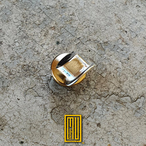 Masonic Top Hat Lapel Pin with G - 925k Sterling Silver, Handmade Men's Jewelry, Masonic Design and Mystic Gift