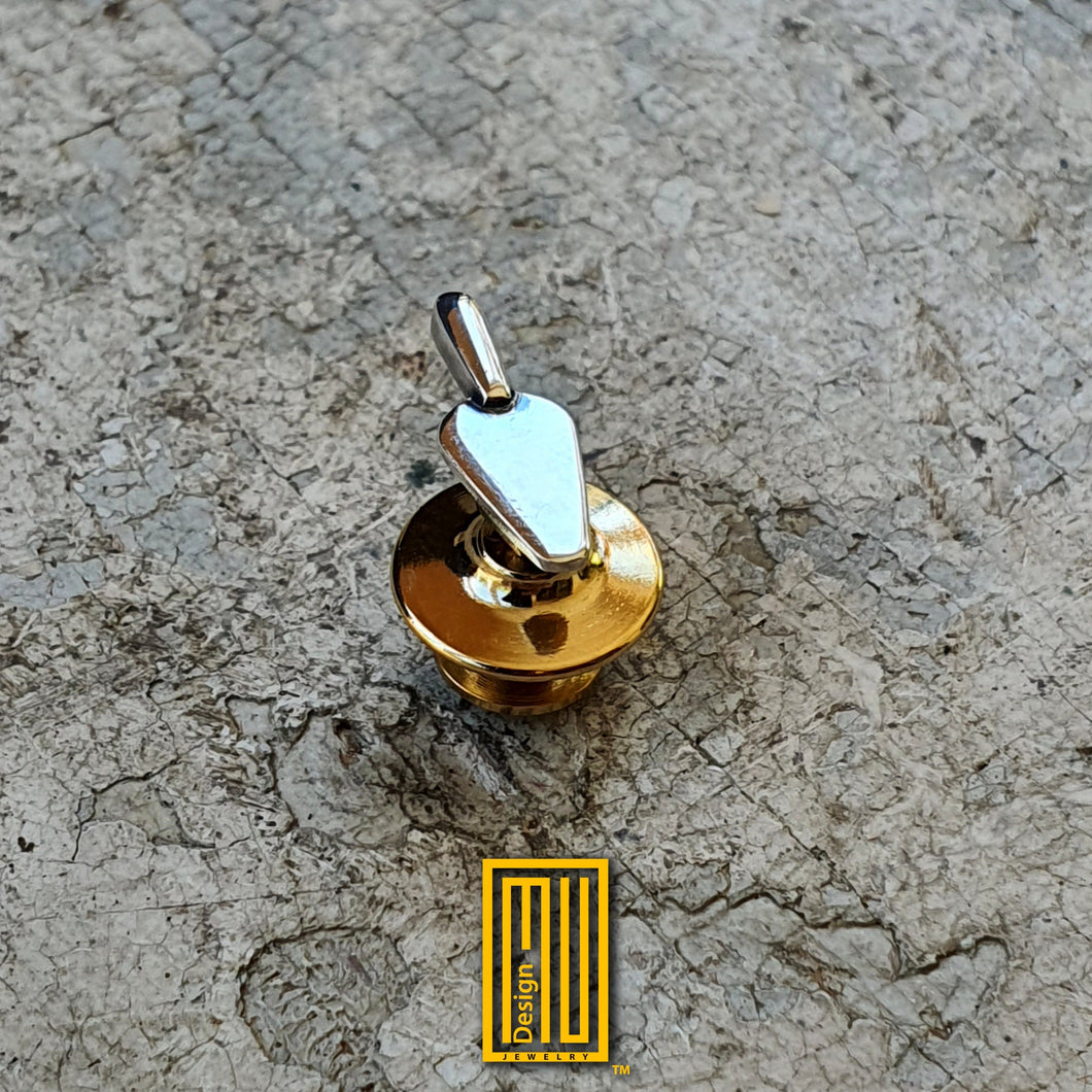 Masonic Trowel Lapel Pin 925k Sterling Silver - Handmade Design, Mystic and Aesthetic Gift